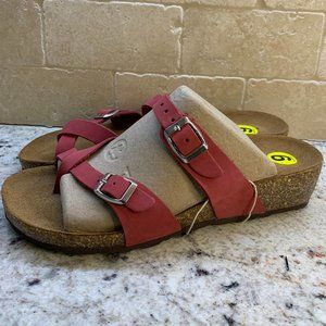 Made in Italy * A. Giannetti comfort sandals - leather - red